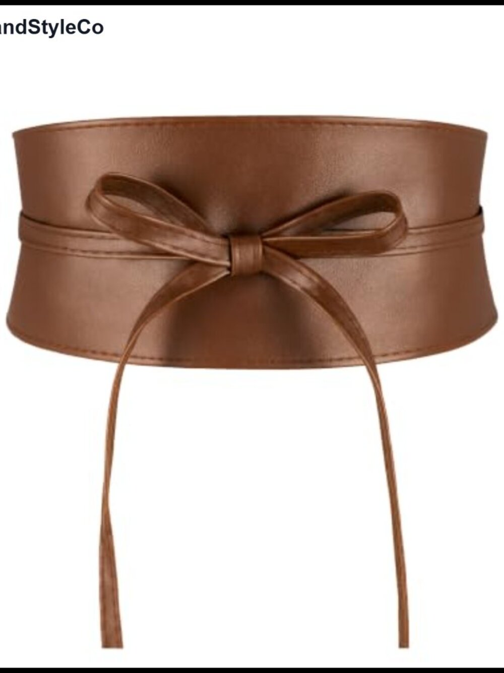 Faux Leather Wide Obi Belt Women Thick Waist Wrap Corset Belt Lace Up